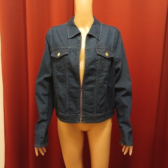 Bianca Nygard Jackets & Blazers - Bianca Nygard Dark Denim Jacket